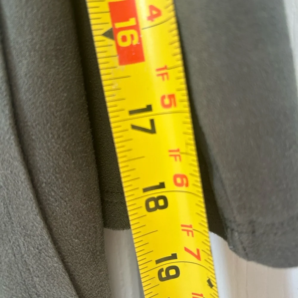 Altar'd State Olive Green Vegan Suede Women's Shift Dress Size Small - Picture 7 of 10